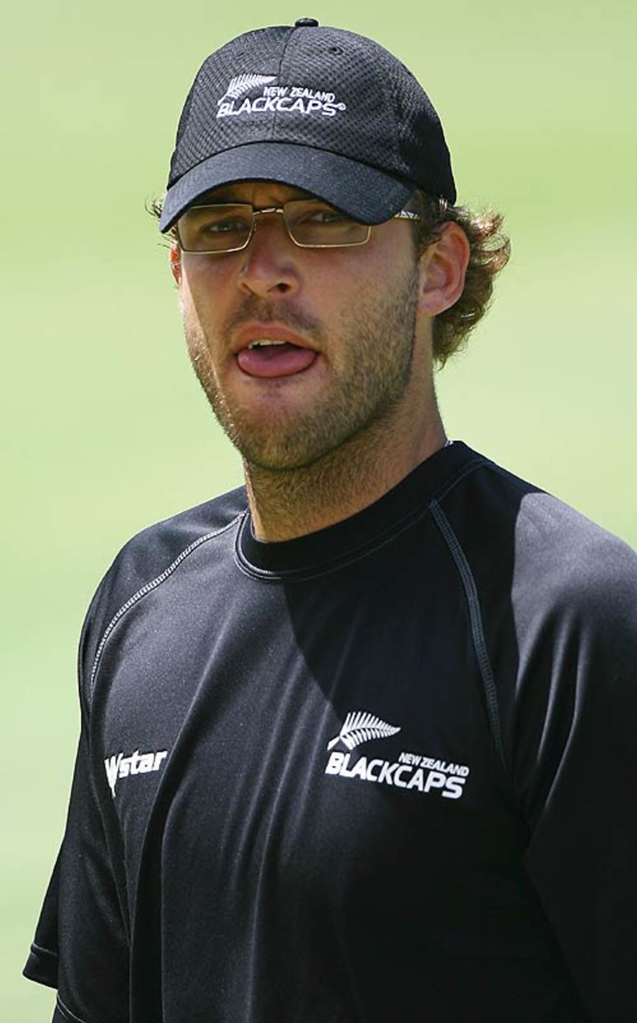 Daniel Vettori at New Zealand's training session, 2007 World Cup, St Lucia, March 15, 2007