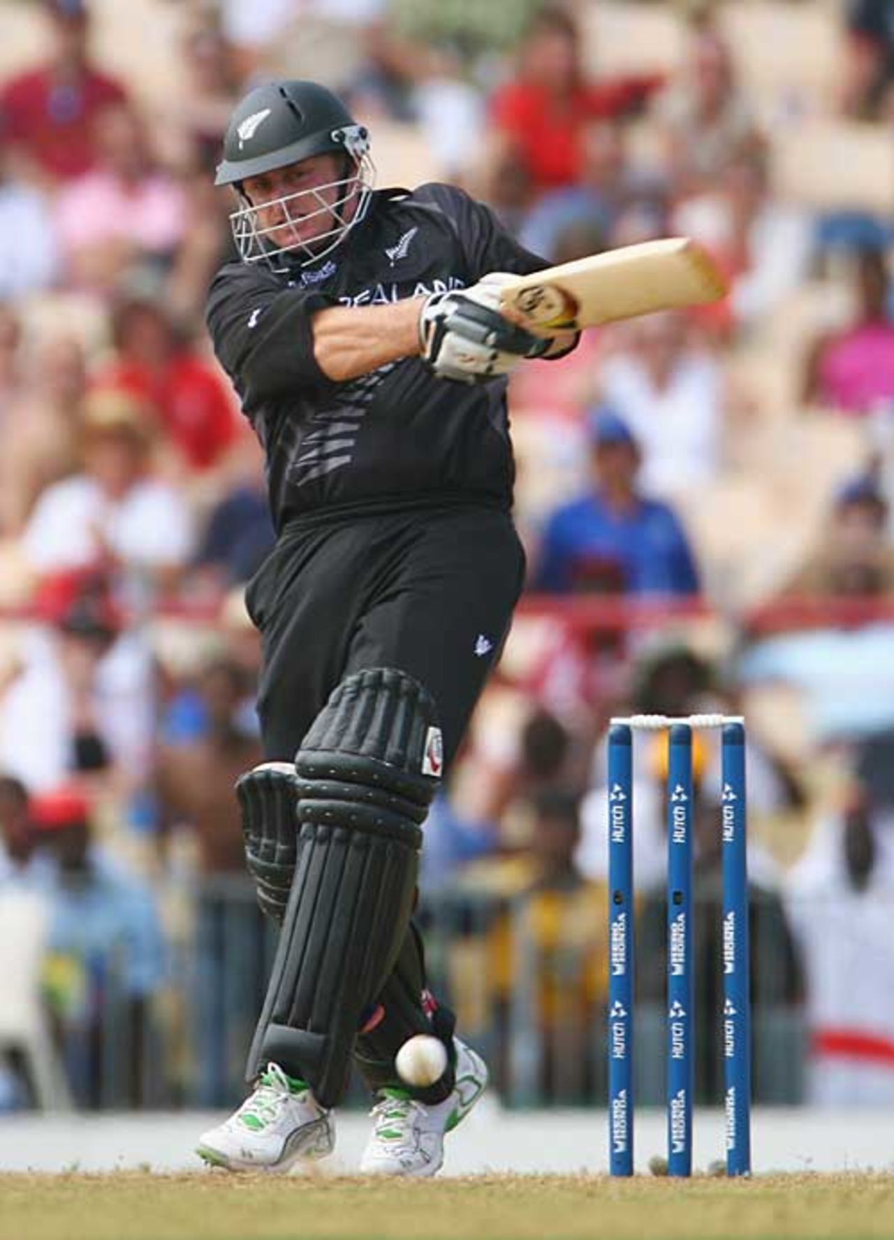Scott Styris showed sweet timing early in his innings, England v New Zealand, Group C, Gros Islet, March 16, 2007
