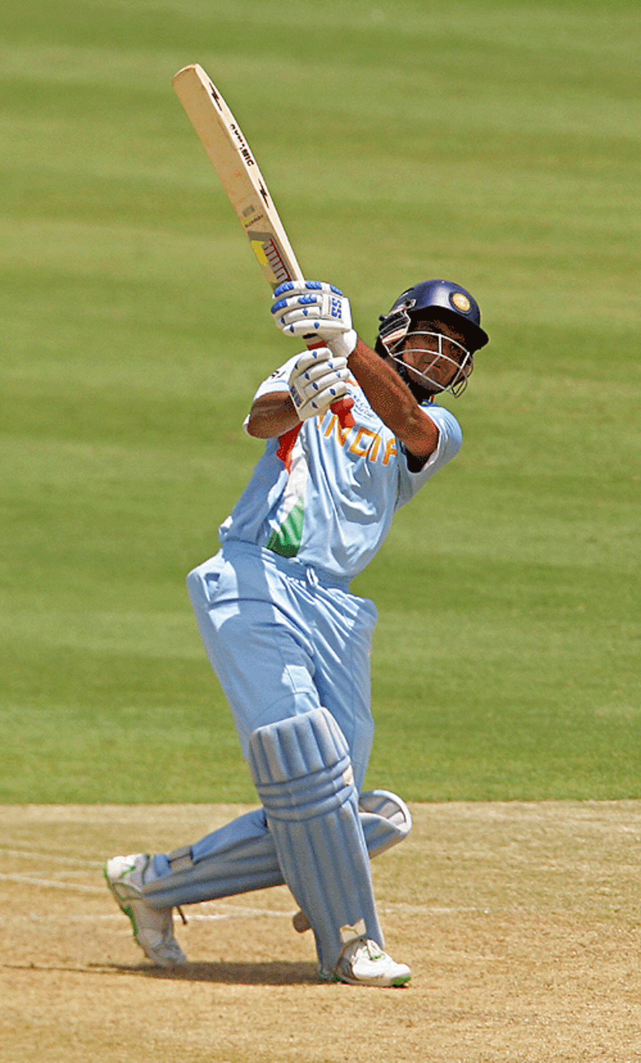 Sourav Ganguly heaves one high over long off, Bangladesh v India, Trinidad, March 17, 2007
