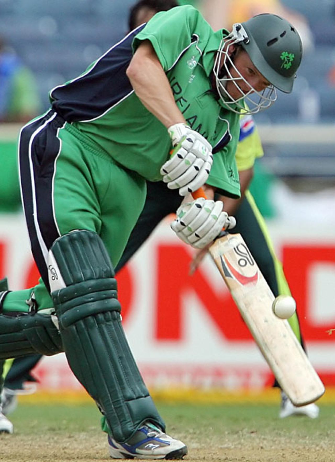 Niall O'Brien clips to leg during his fifty, Ireland v Pakistan, Group D, Jamaica, March 17, 2007