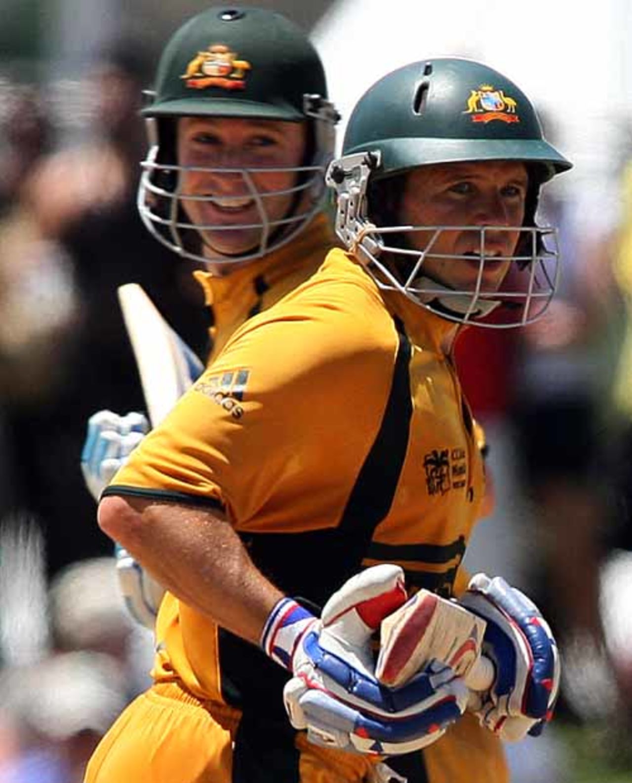 Michael Clarke and Brad Hodge added 204 for the fourth wicket, Australia v Netherlands, Group A, St Kitts, March 18, 2007