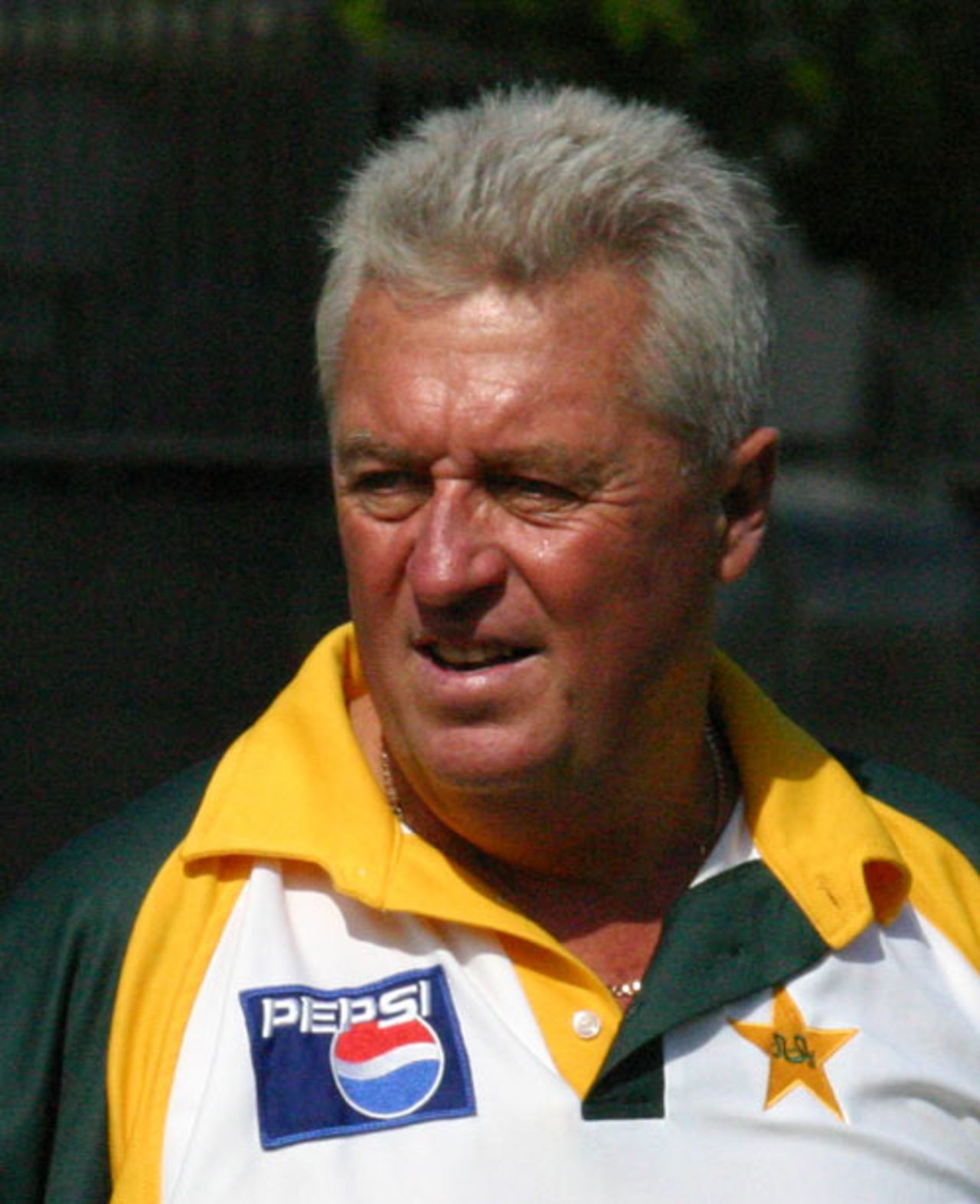 Bob Woolmer looks on during a training session, Lord's, July 12, 2006