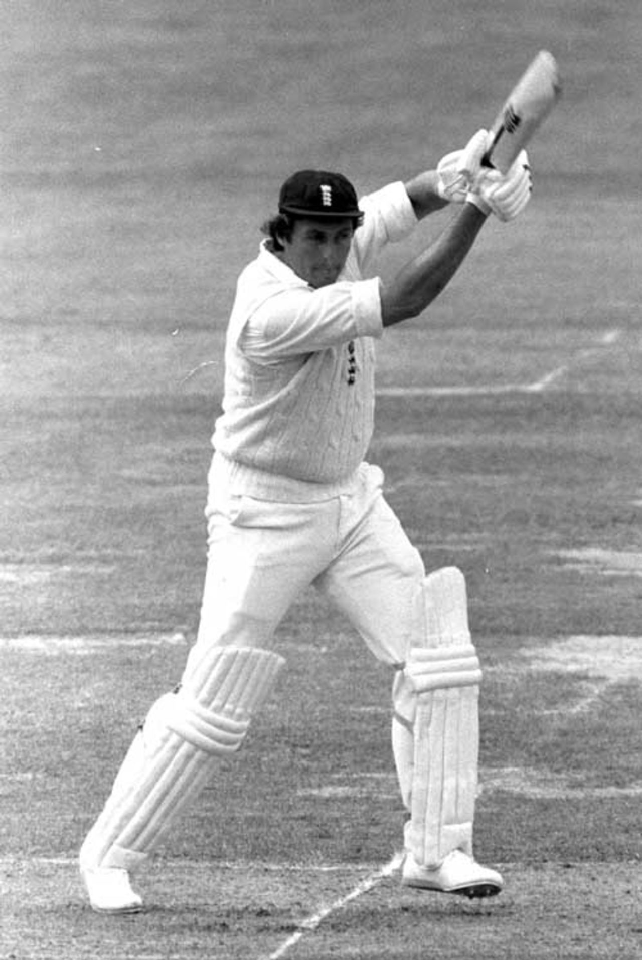 Bob Woolmer drives against West Indies, 1980