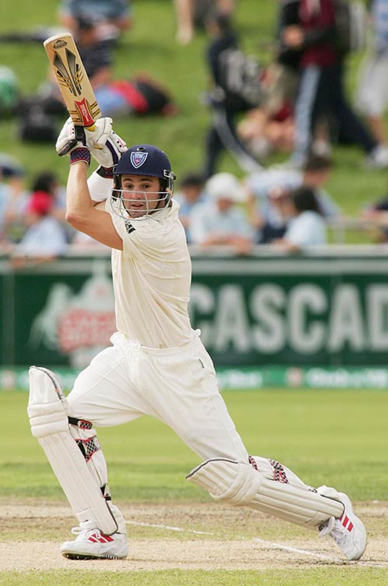 Ed Cowan drives confidently before falling for 17, Tasmania v New South Wales, Pura Cup final, Hobart, March 20, 2007