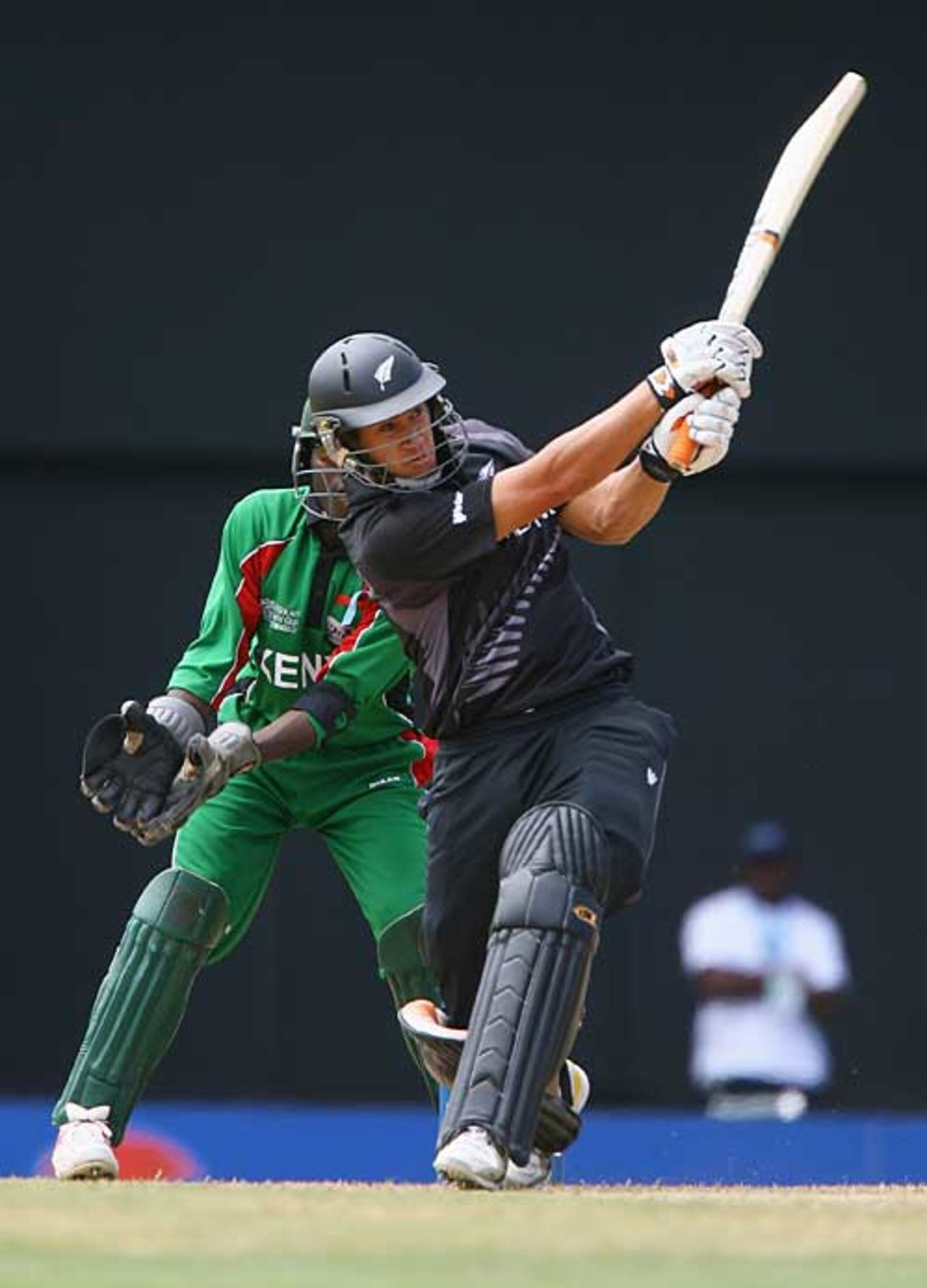 Ross Taylor opts for the leg side as he opens his World Cup account, Kenya v New Zealand, Group C, St Lucia, March 20, 2007