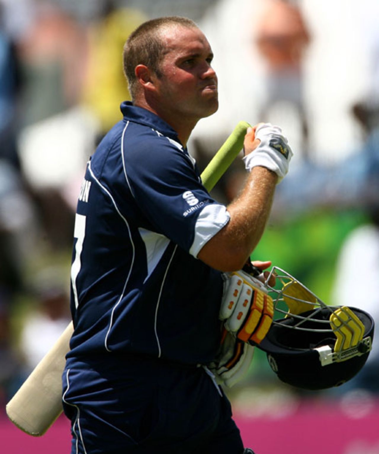 Ryan Watson was batting well, but an ill-judged run cut his innings short, Scotland v South Africa, Group A, St Kitts, March 20, 2007