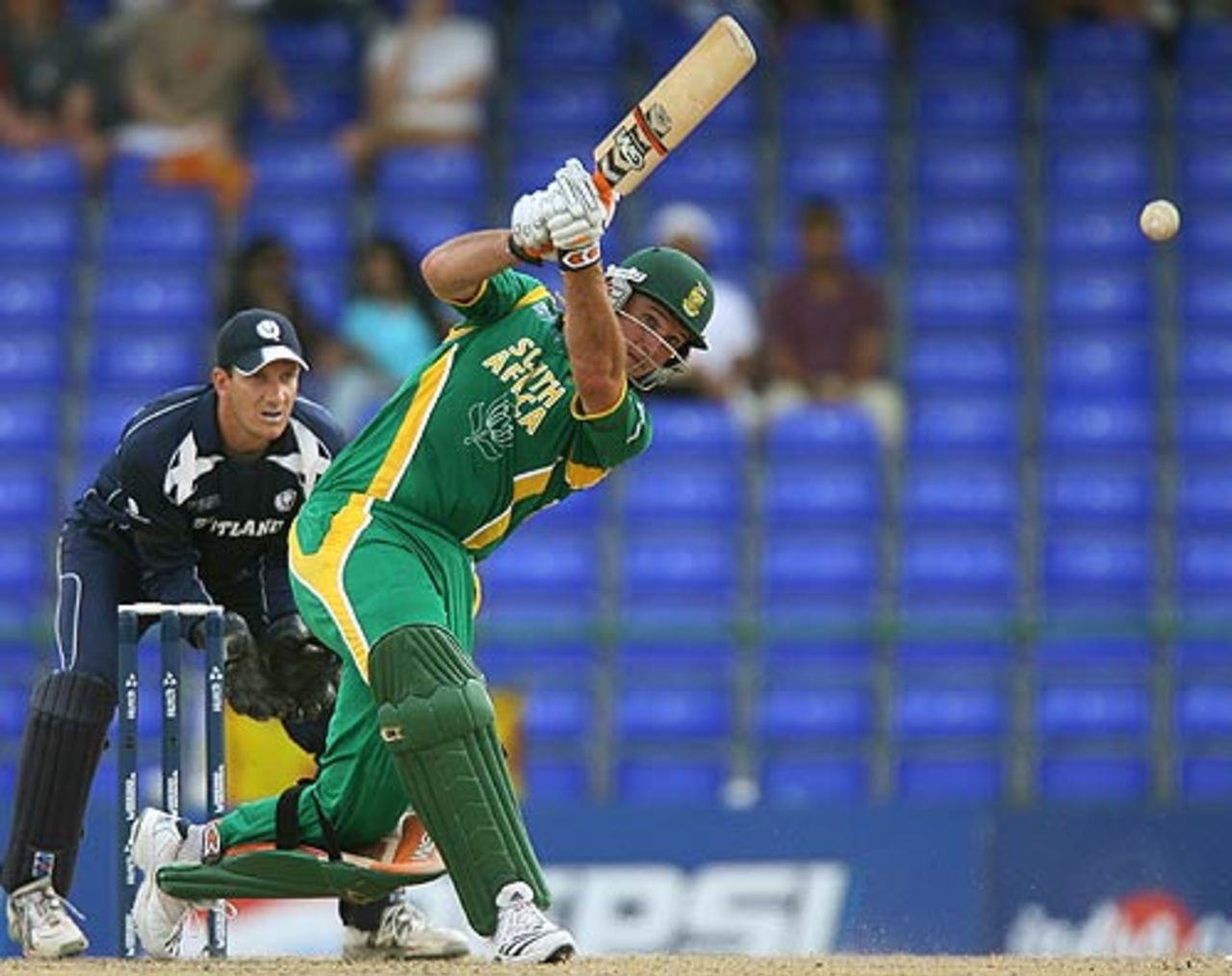 Graeme Smith top-scored with 91 against Scotland, Scotland v South Africa, Group A, St Kitts, March 20, 2007