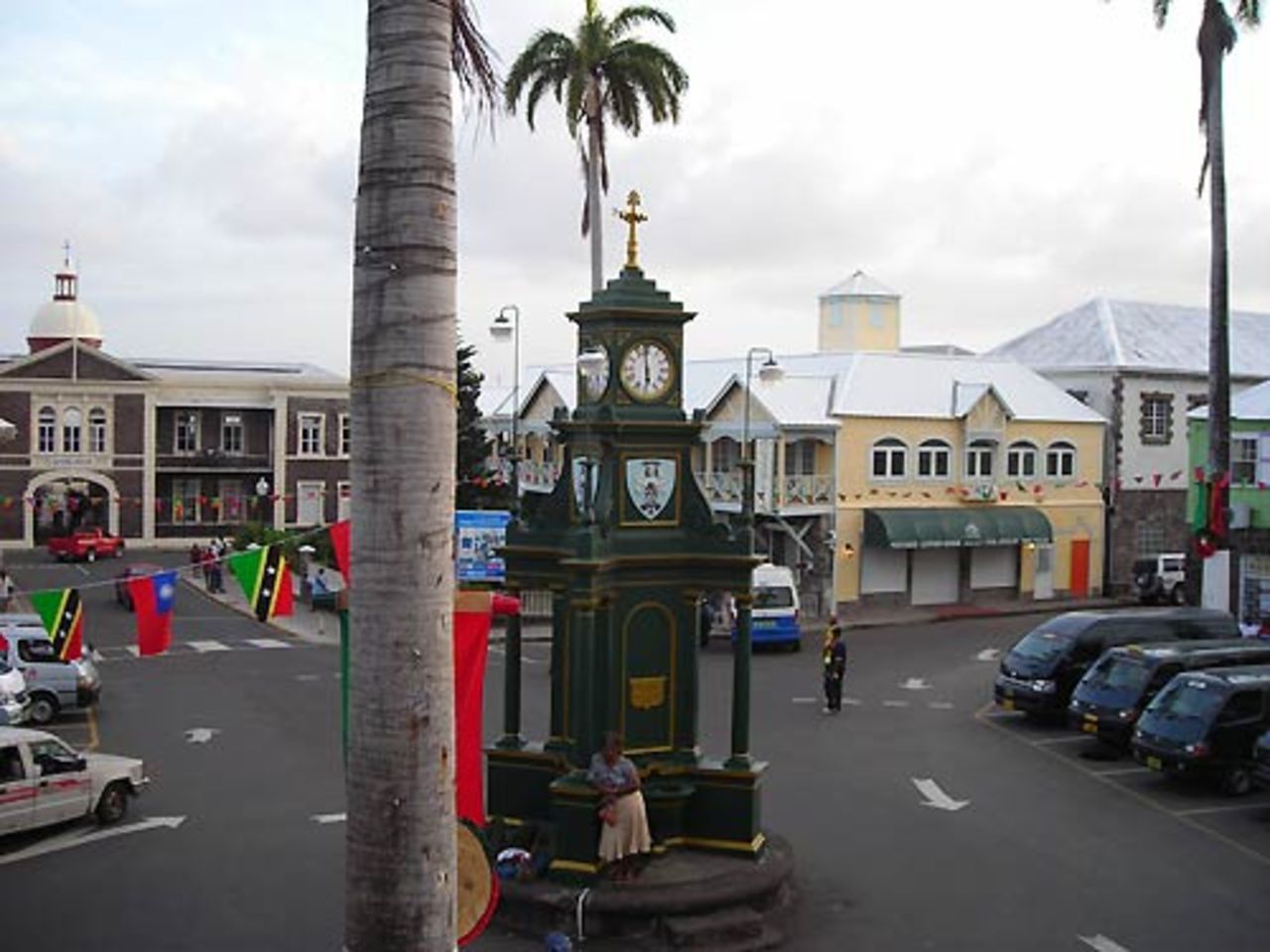 The Berkeley Monument clocktower in central Basseterre, St Kitts, March 20, 2007