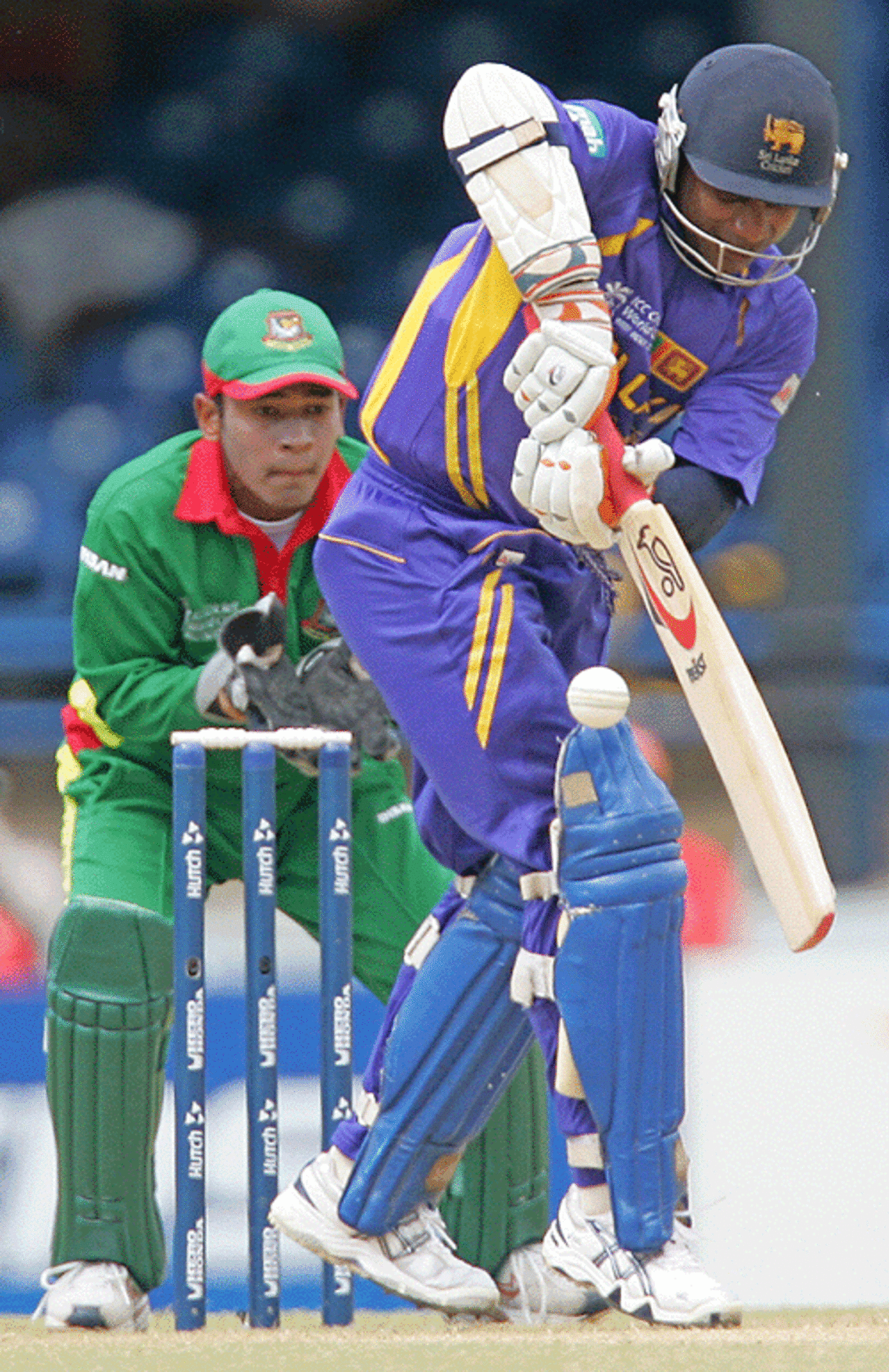 Sanath Jayasuriya nudges the ball to leg, Bangladesh v Sri Lanka, Group B, Trinidad, March 21, 2007