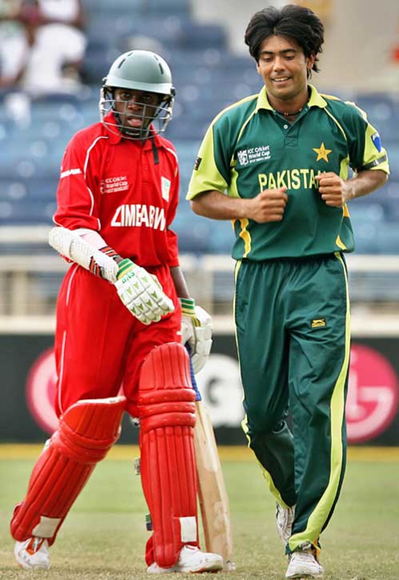Mohammad Sami was too quick for Friday Kasteni, Pakistan v Zimbabwe, Group D, World Cup, Kingston, March 21, 2007