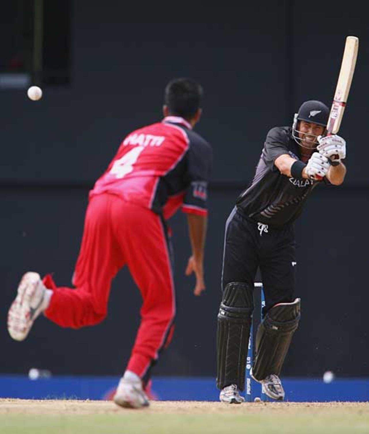 Stephen Fleming flicks over the leg side, Canada v New Zealand, Group C, St Lucia, March 22, 2007