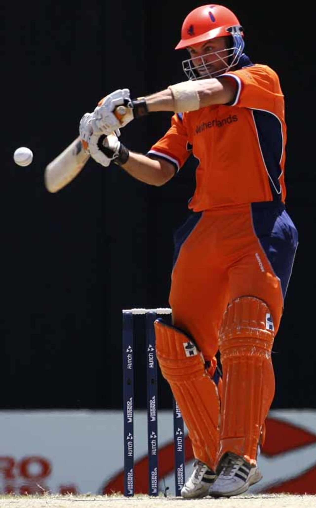 Bas Zuiderent glides one behind the wicket, Netherlands v Scotland, Group A, St Kitts, March 22, 2007