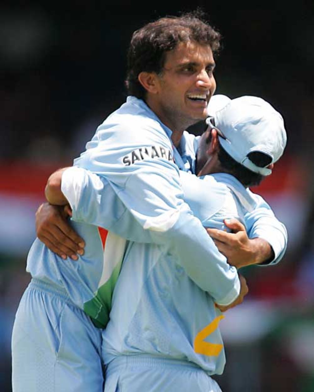 Sourav Ganguly had Kumar Sangakkara caught in the deep, India v Sri Lanka, Group B, Trinidad, March 23, 2007