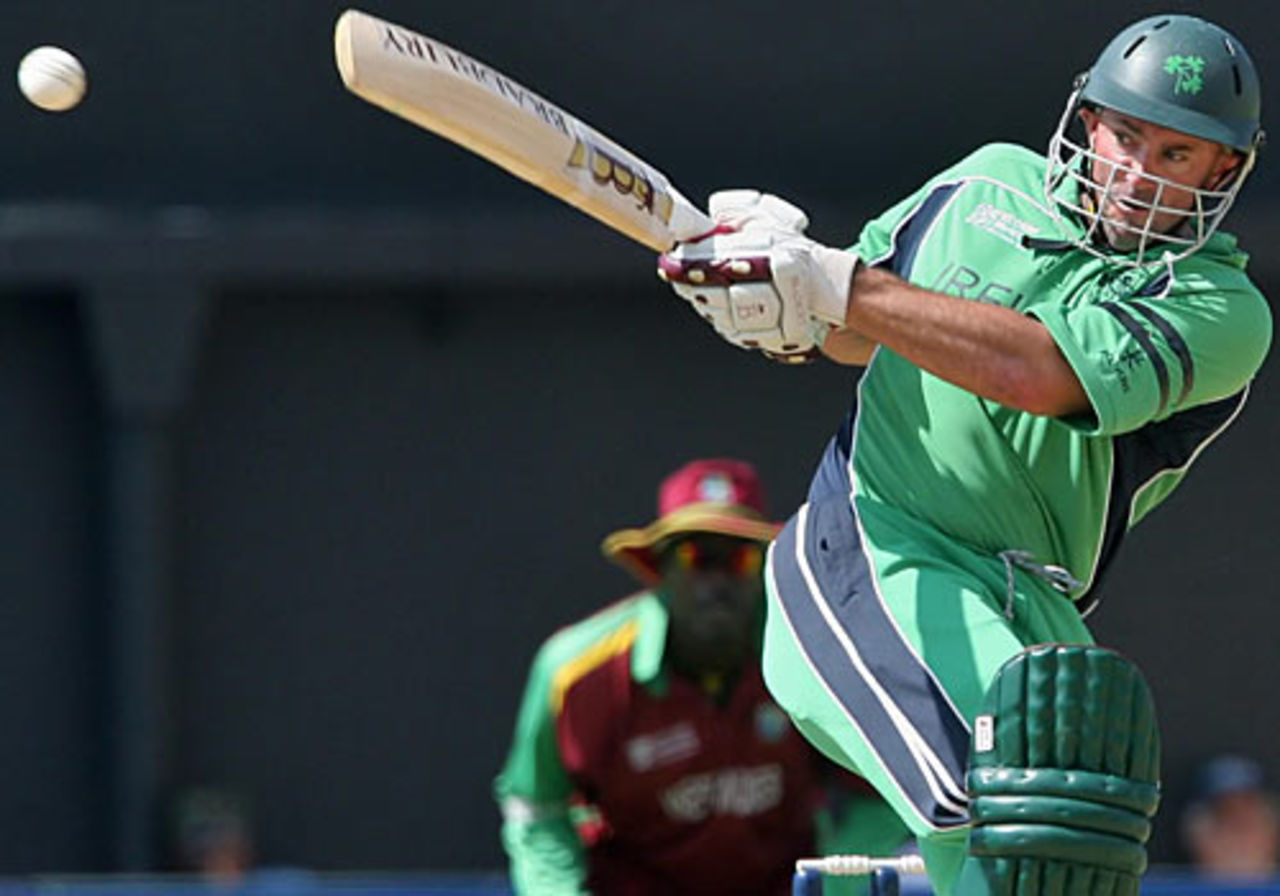 Jeremy Bray pulls during his 41, West Indies v Ireland, Group D, Kingston, March 23, 2007