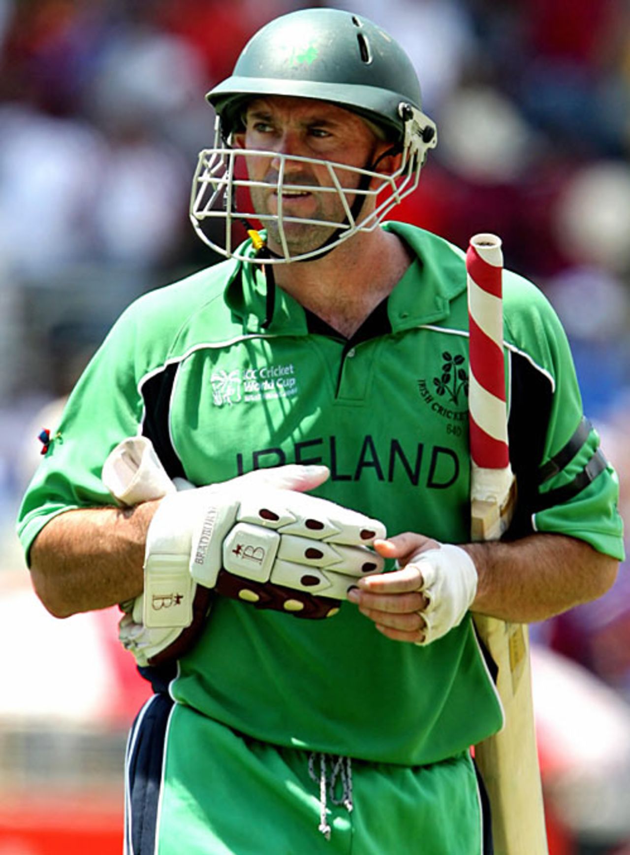 Jeremy Bray departs for 41, West Indies v Ireland, Group D, Kingston, March 23, 2007