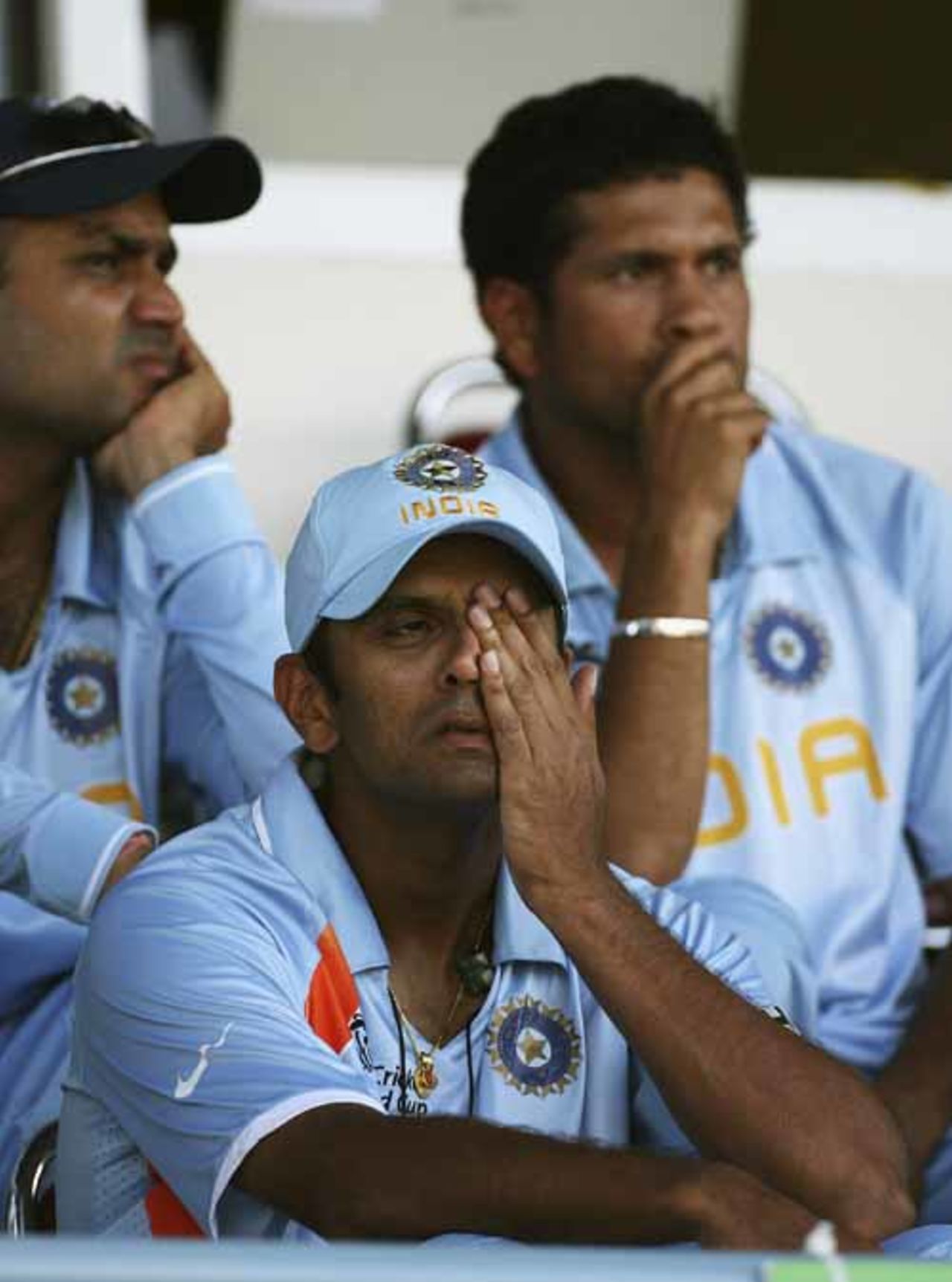 The harsh reality hits home in the Indian pavilion, India v Sri Lanka, Group B, Trinidad, March 23, 2007