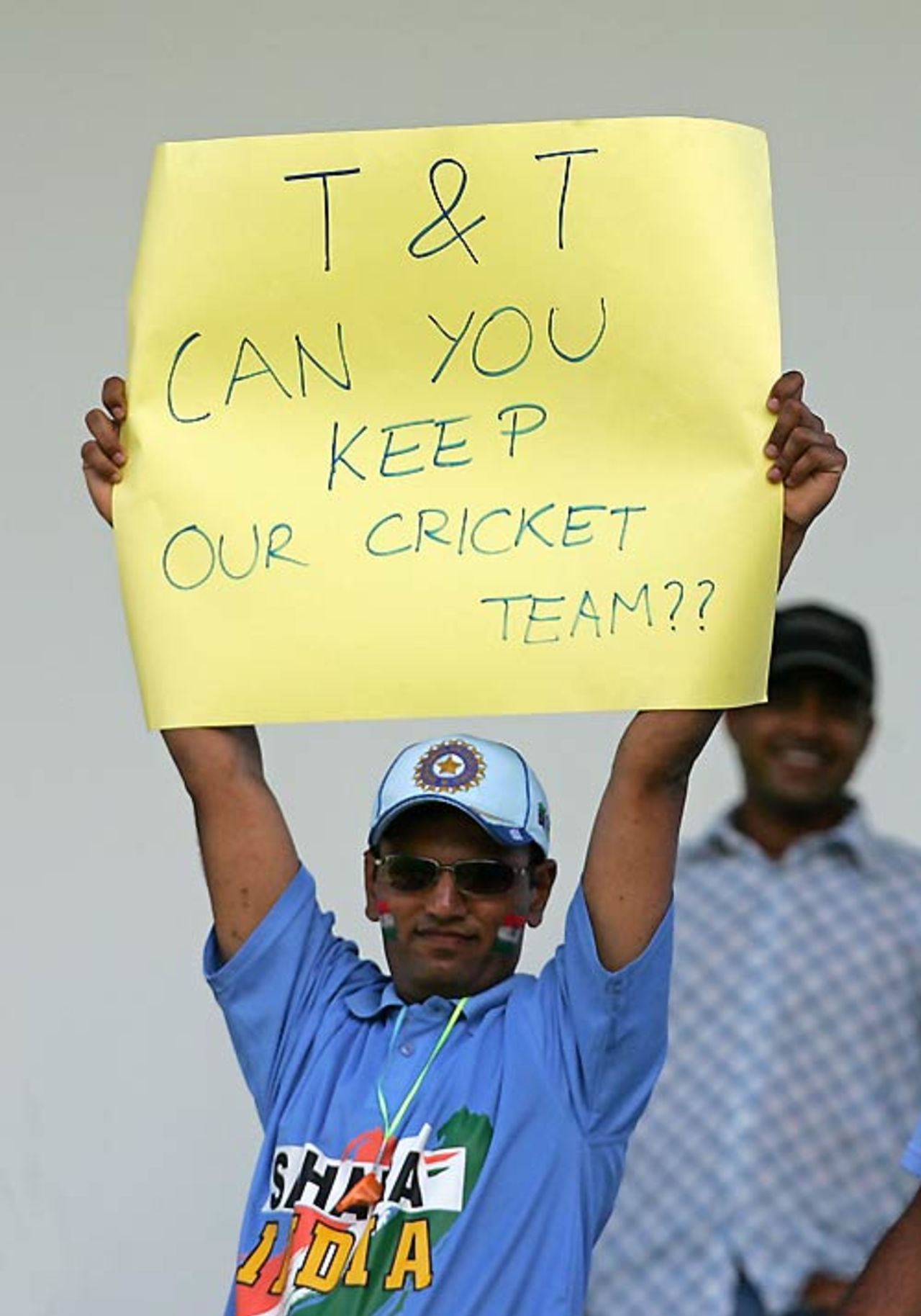 A disheartened Indian fan has a message, India v Sri Lanka, Group B, Trinidad, March 23, 2007