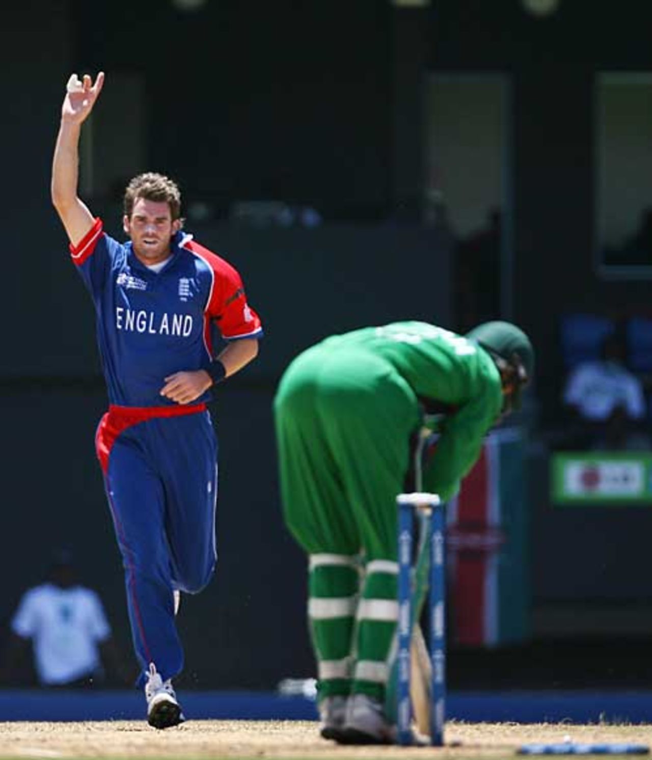James Anderson removes Ravi Shah's off stump, England v Kenya, Group C, St Lucia, March 24, 2007