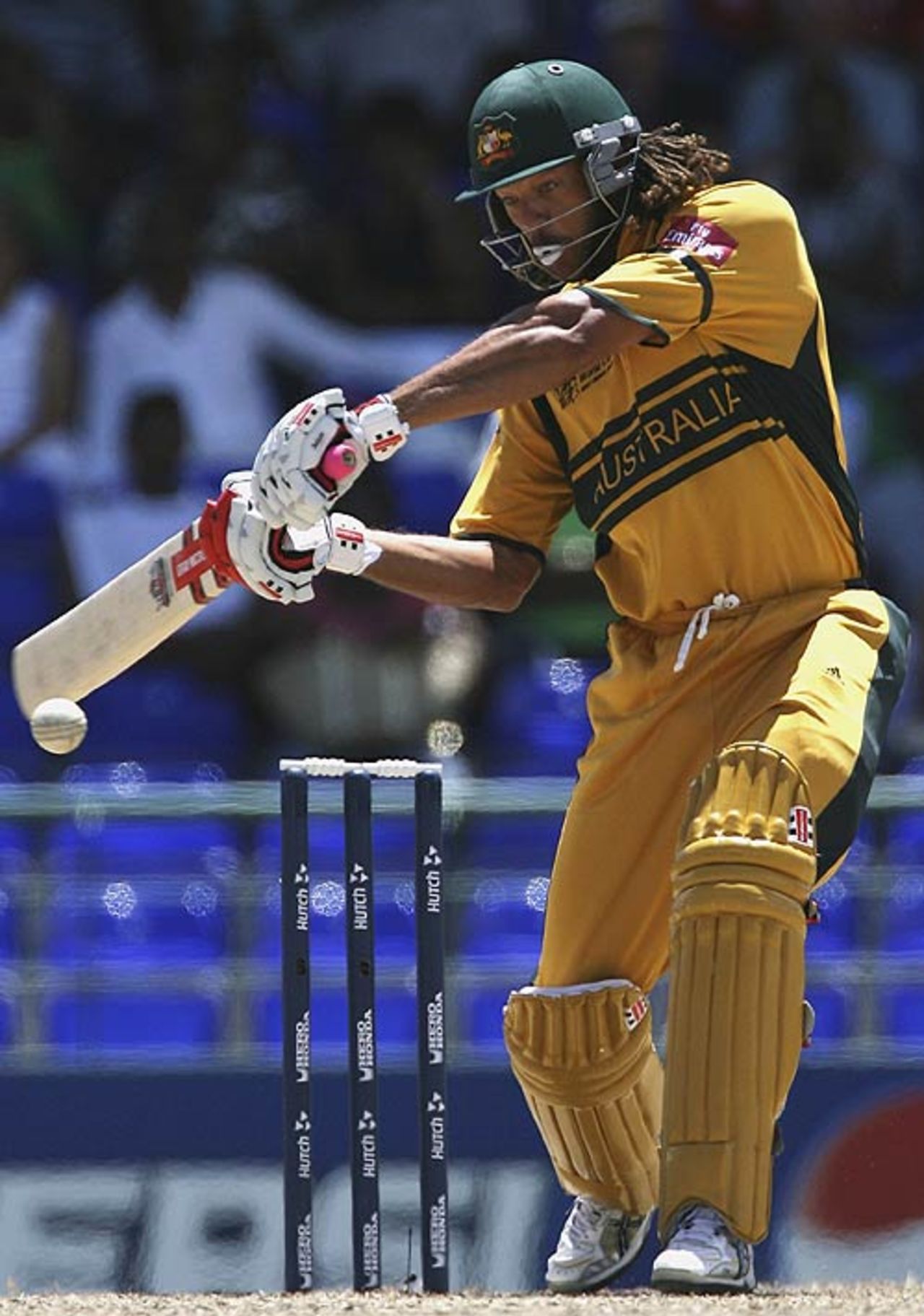 Andrew Symonds shapes to cut one away, Australia v South Africa, Group A, St Kitts, March 24, 2007