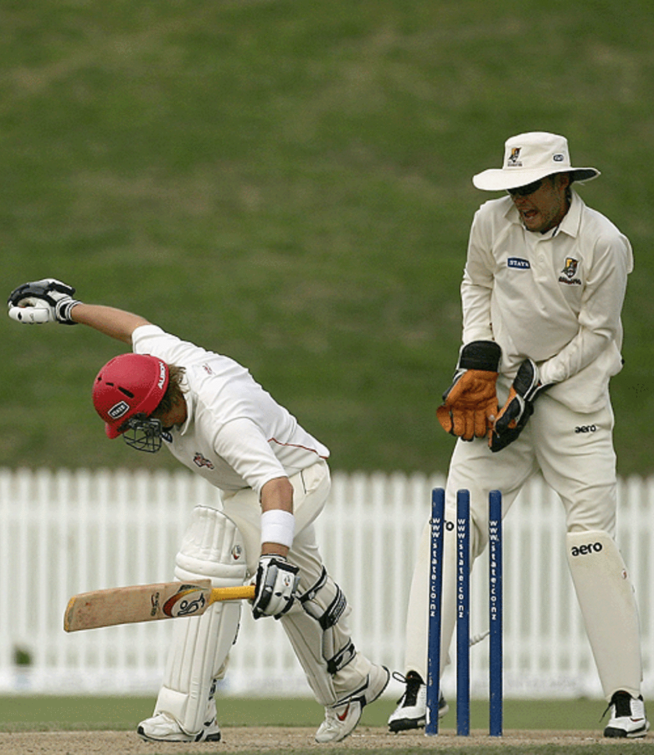 Michael Papps missed out on scoring centuries in both innings when he was bowled for 96 by Northern Districts' Bruce Martin, Northern Districts v Canterbury, State Championship final, Hamilton, March 25, 2007