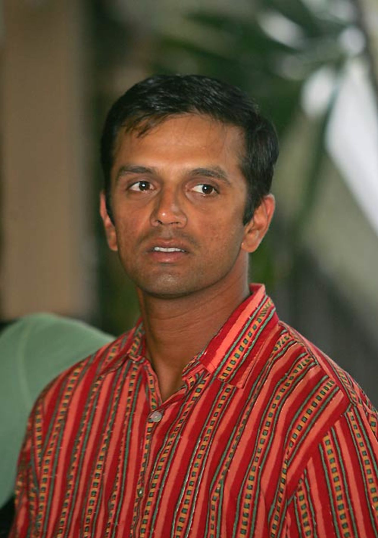 Rahul Dravid shows up in the hotel lobby, Port-of-Spain, Trinidad, March 26, 2007