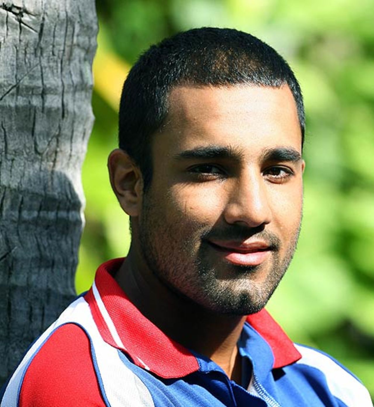 Ravi Bopara poses for cameramen, Guyana, March 27, 2007