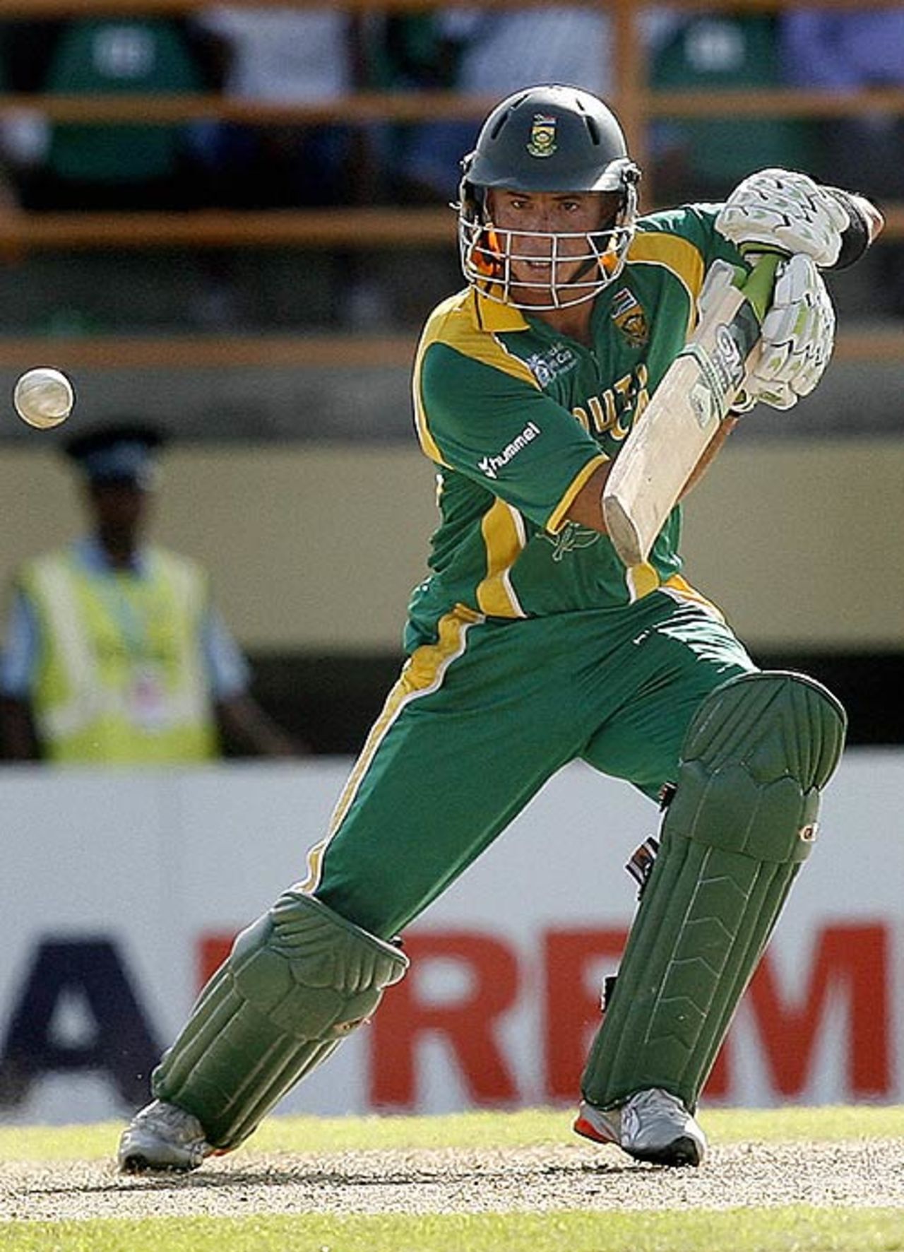 Herschelle Gibbs pushes to the off side during his innings of 31, South Africa v Sri Lanka, Super Eights, Guyana, March 28, 2007