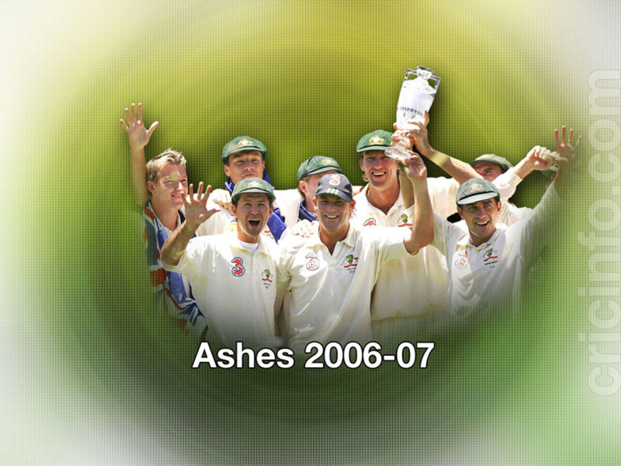 Ricky Ponting with his team