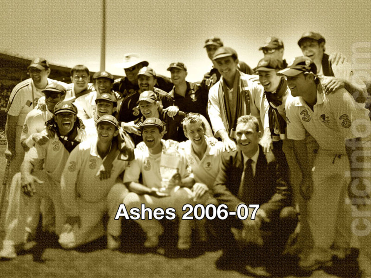 Australia celebrates regaining the Ashes