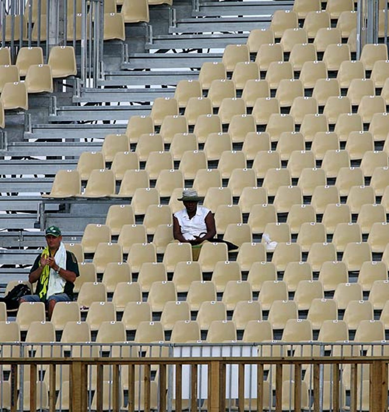 Empty stands at the Sir Vivian Richards Stadium at North Sound, Australia v Bangladesh, Super Eights, Antigua, March 31, 2007
