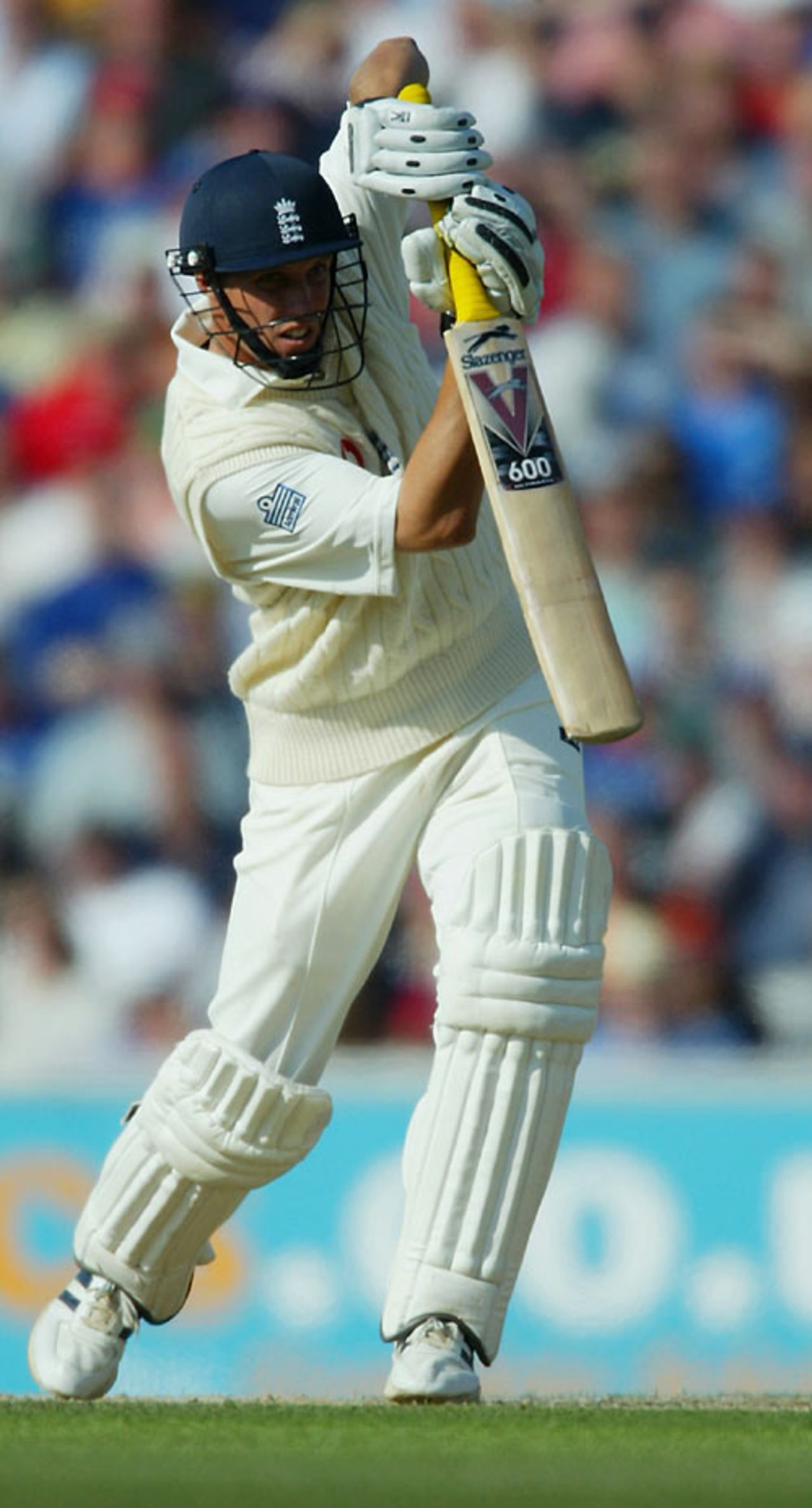 A classical cover drive from Ed Smith, England v South Africa, 5th Test, The Oval, September 3, 2003