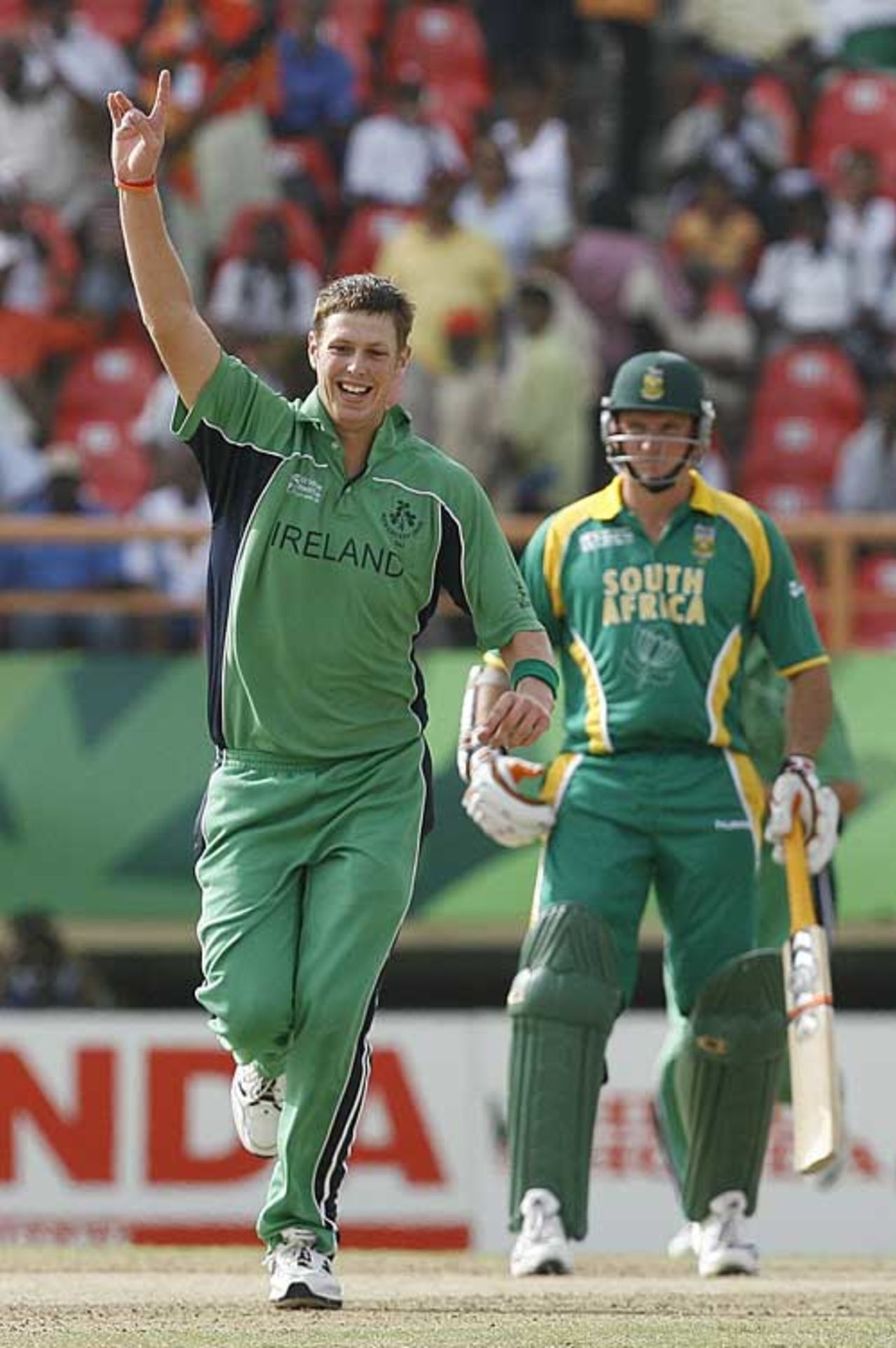 Boyd Rankin removed AB de Villiers in his first over, Ireland v South Africa, Guyana, April 3, 2007