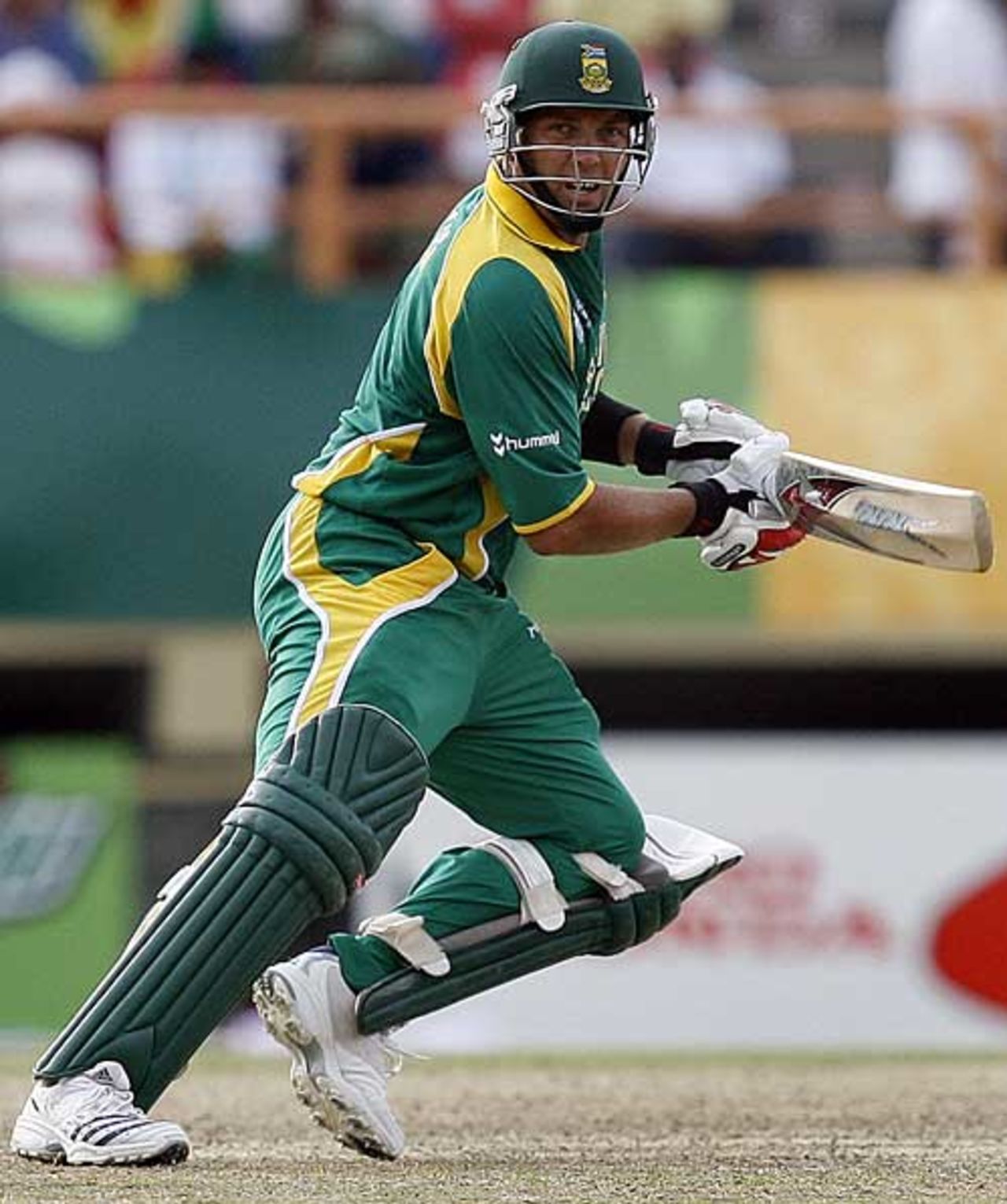 Jacques Kallis guides the ball through the off side, Ireland v South Africa, Guyana, April 3, 2007