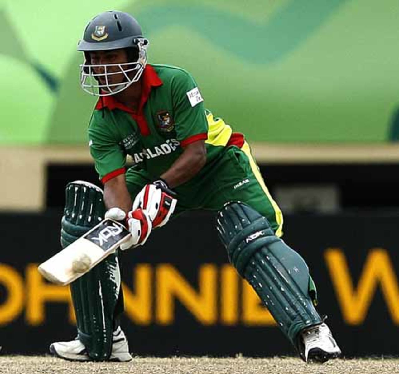 Mohammad Ashraful fetches a cheeky boundary off a paddle scoop, Bangladesh vs South Africa, Super Eights, Guyana, April 7, 2007