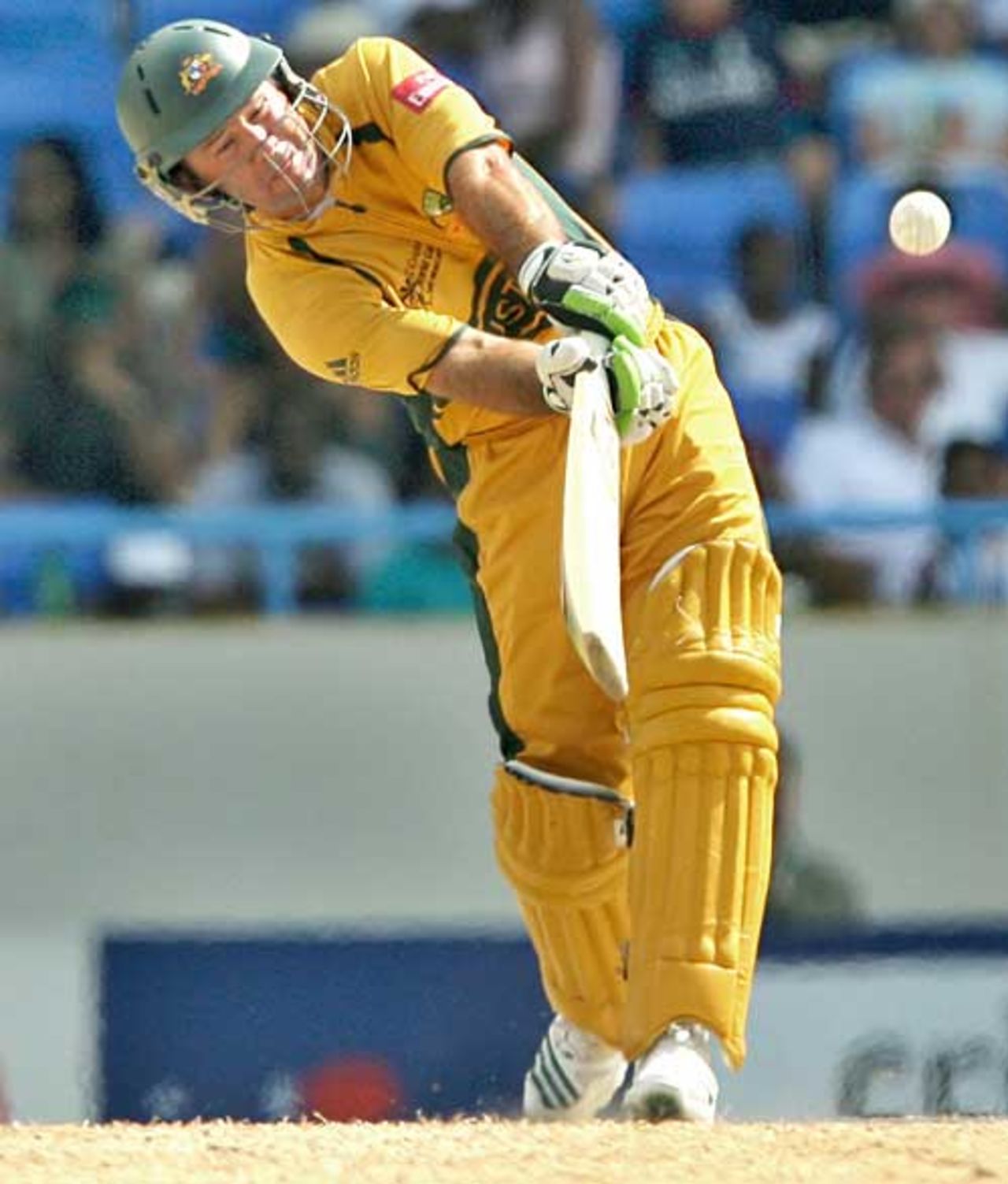 Ricky Ponting goes over the top, Australia v England, Super Eights, Antigua, April 8, 2007