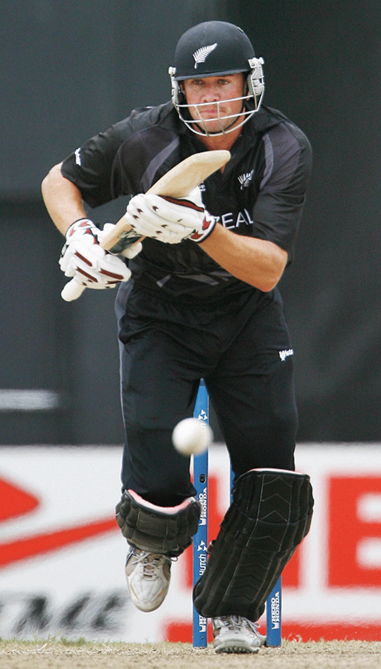 Peter Fulton reached his fifty off 66 balls, Ireland v New Zealand, Super Eights, Guyana, April 9, 2007 