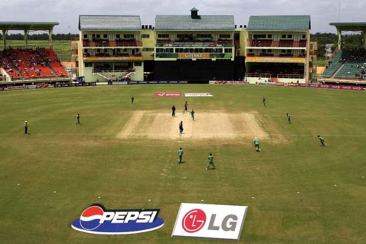An overview of the Providence Stadium in Guyana, Ireland v New Zealand, Super Eights, Guyana, April 9, 2007 