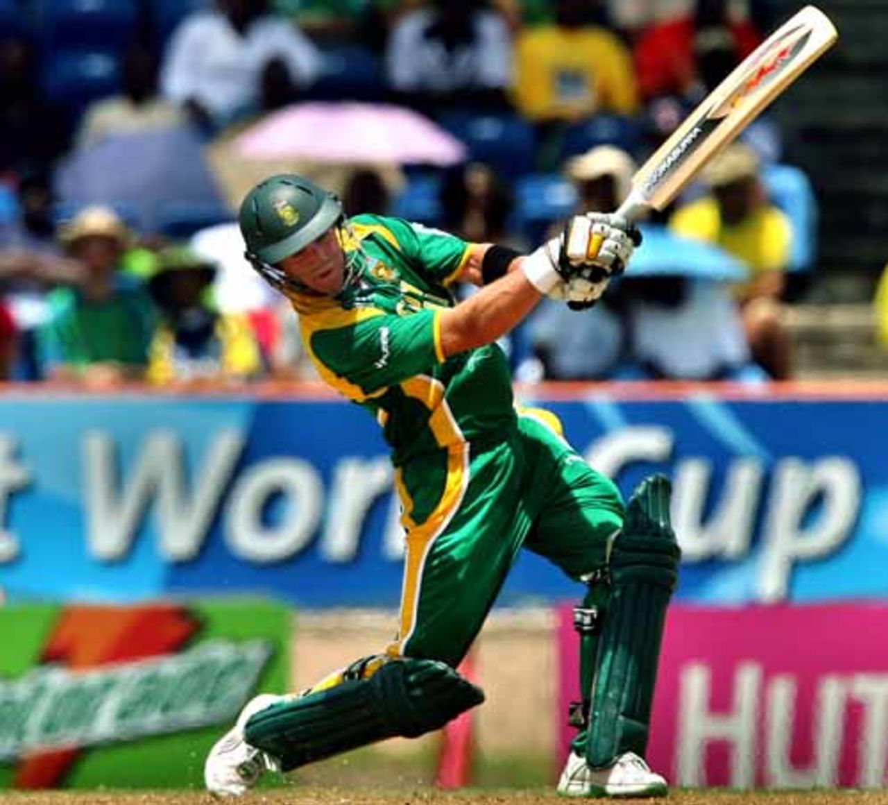 AB de Villiers got to his 100 off 113 balls, South Africa v West Indies, Super Eights, Grenada, April 10, 2007
