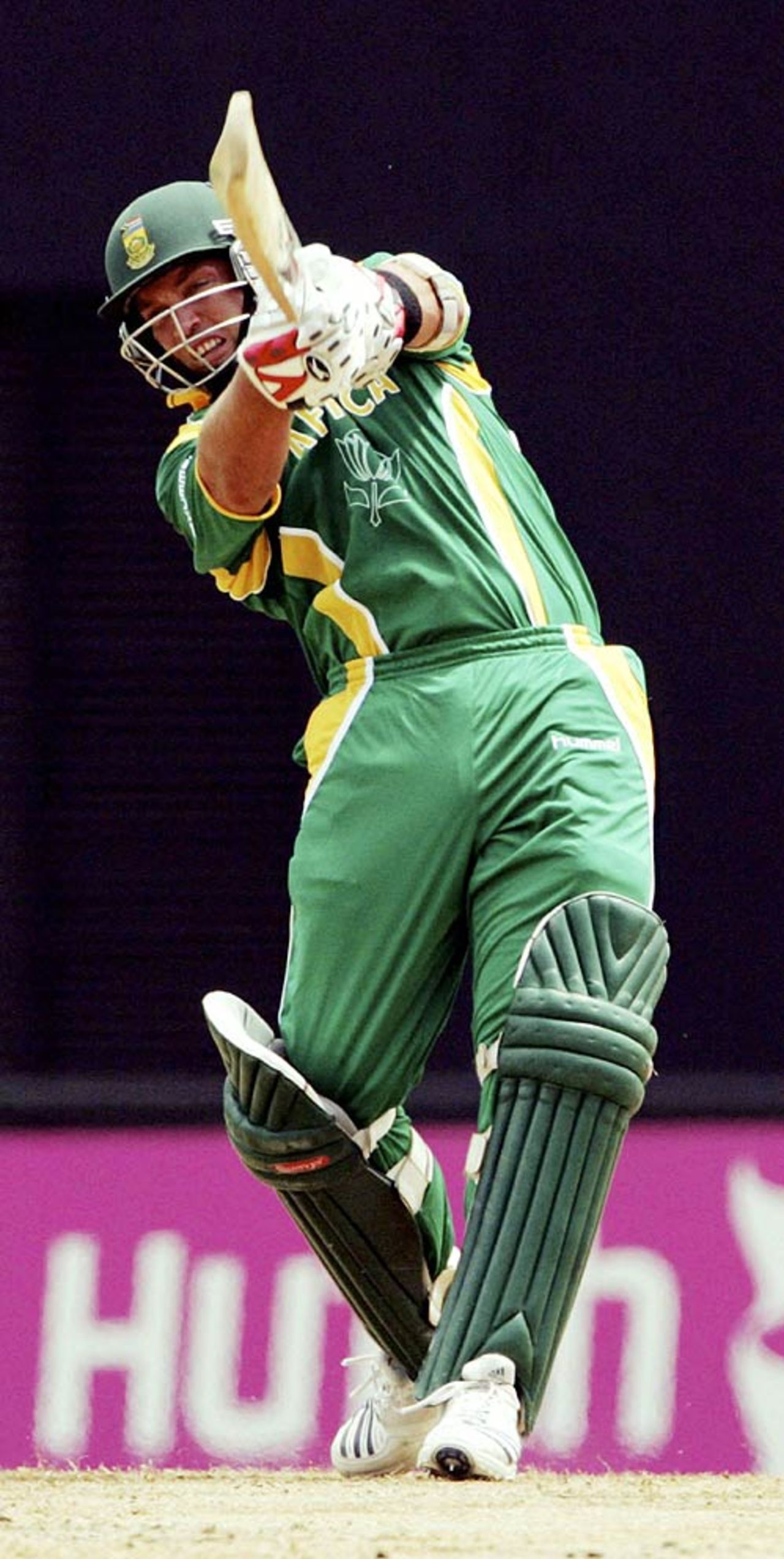 Jacques Kallis drives during his innings of 81, South Africa v West Indies, Super Eights, Grenada, April 10, 2007