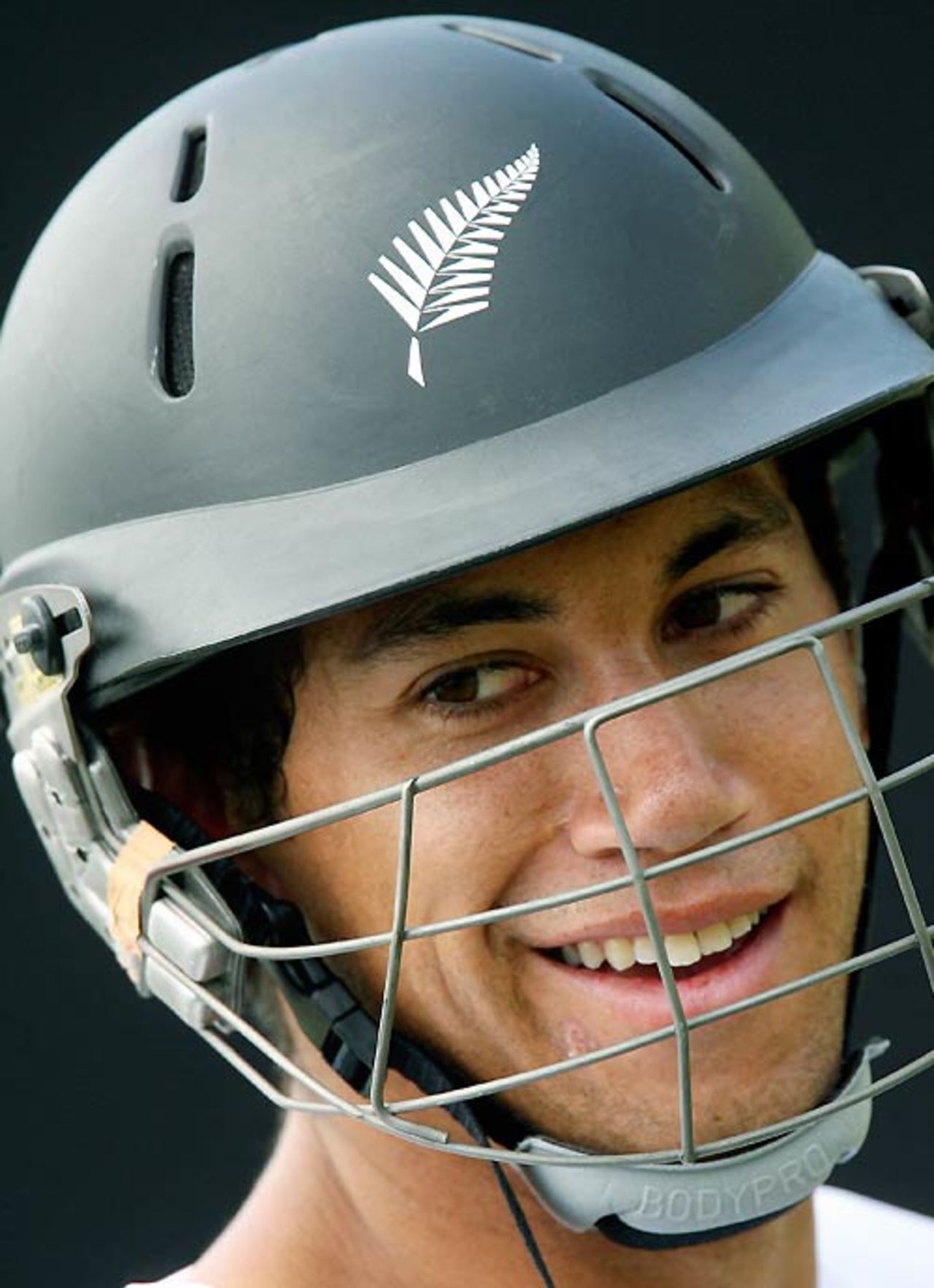 Ross Taylor takes a break during a nets session at the National Stadium, 2007 World Cup, Grenada, April 11, 2007