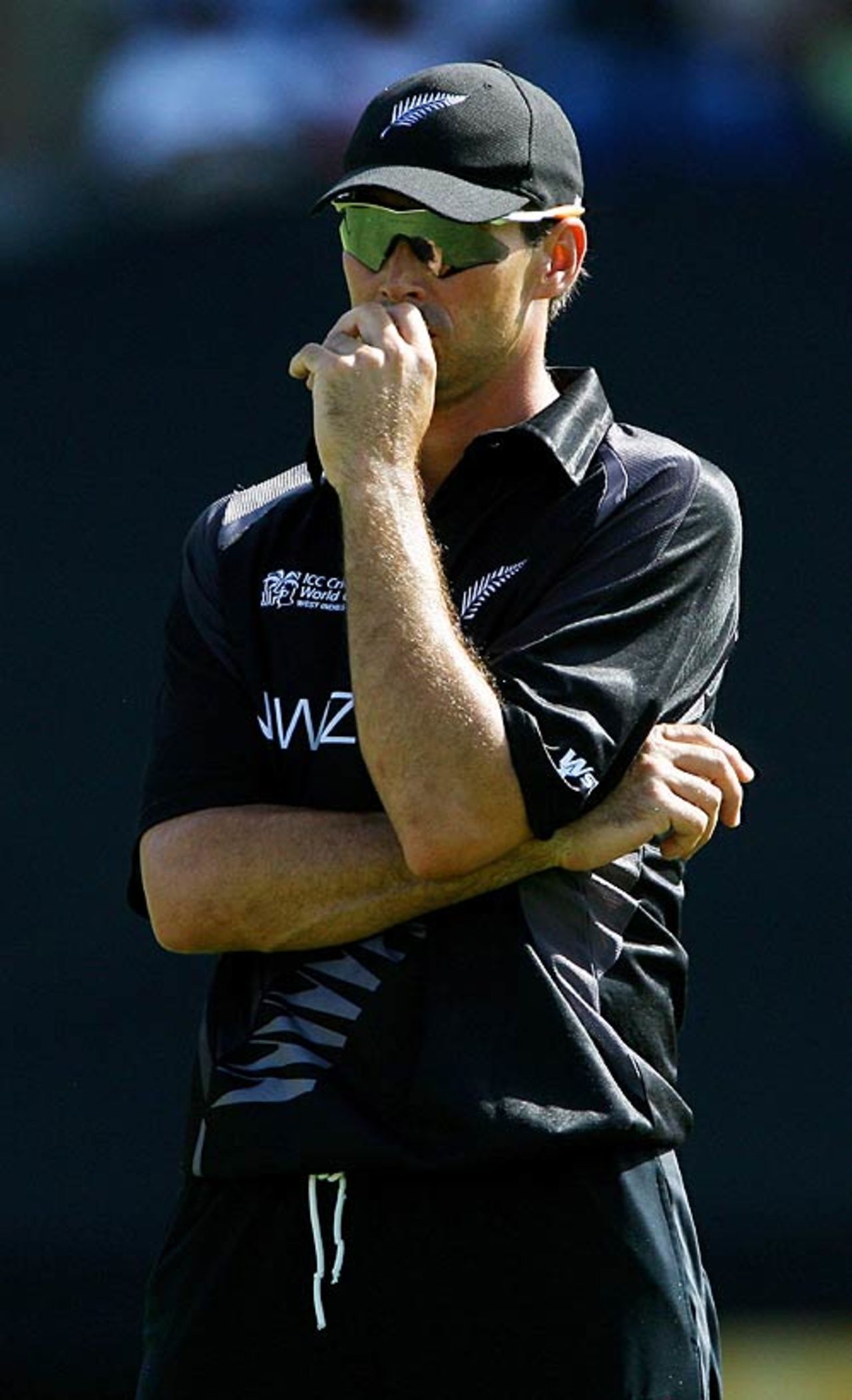 Stephen Fleming ponders his options, New Zealand v Sri Lanka, Super Eights, Grenada, April 12, 2007
