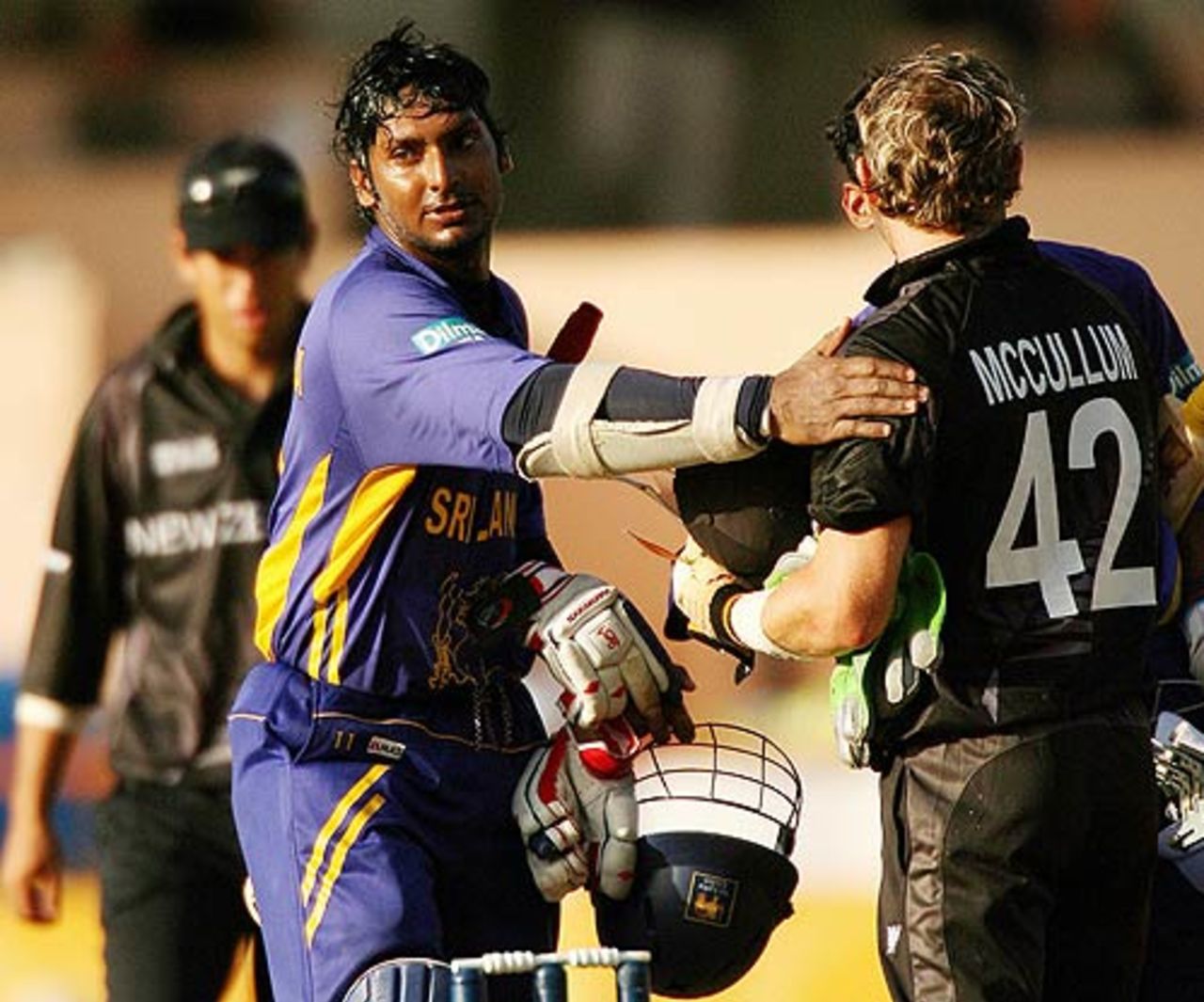Kumar Sangakkara saw Sri Lanka through to the finish line, New Zealand v Sri Lanka, Super Eights, Grenada, April 12, 2007