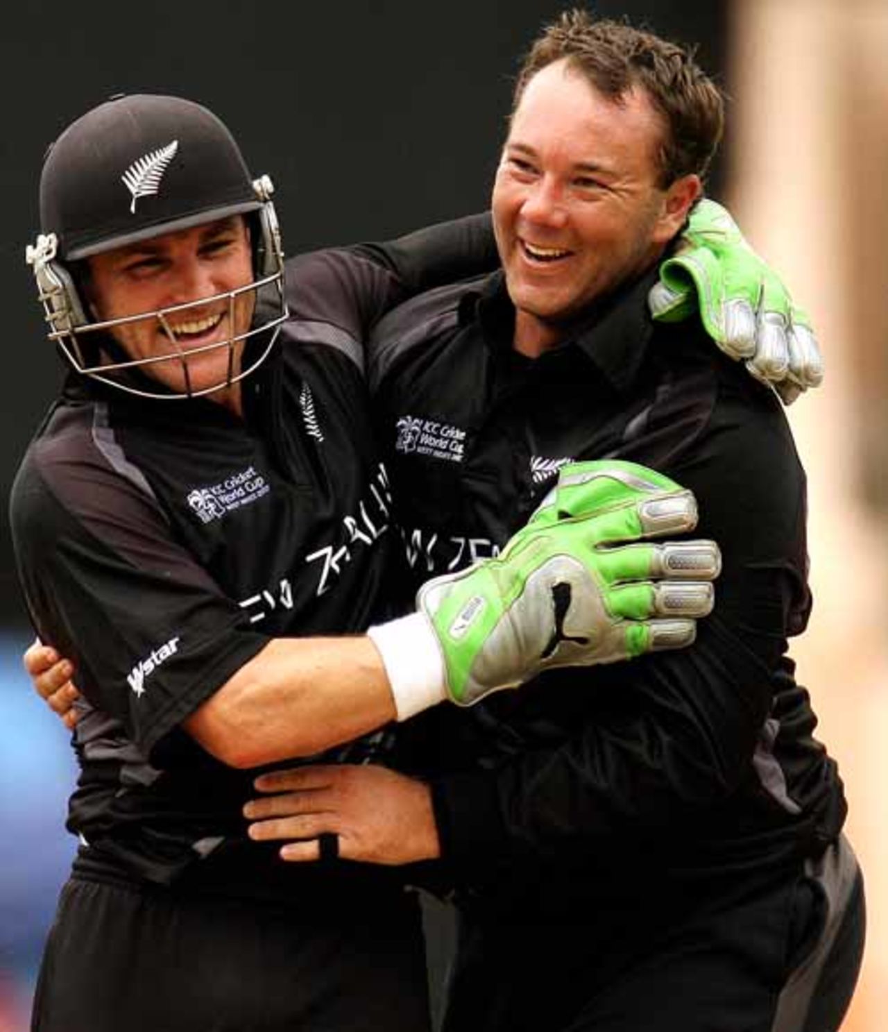 Craig McMillan is delighted after getting three wickets in quick succession, New Zealand v South Africa, Super Eights, Grenada, April 14, 2007 