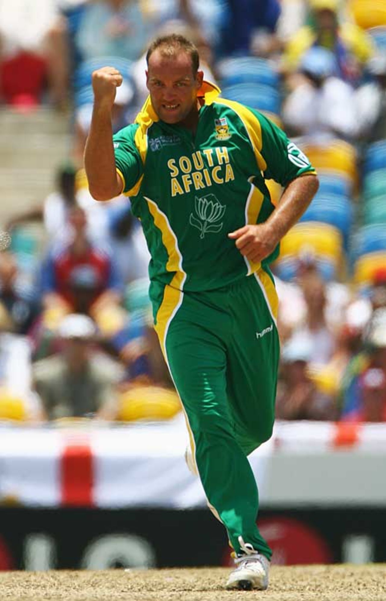 Jacques Kallis started England's collapse by removing Andrew Strauss, England v South Africa, Super Eights, Barbados, April 17, 2007