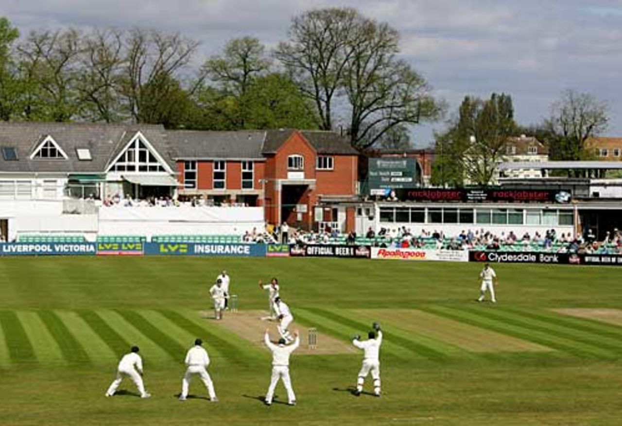 New Road in the sunshine on the opening day of the Championship season, Worcestershire v Durham, County Championship, Division One, New Road, April 18, 2007