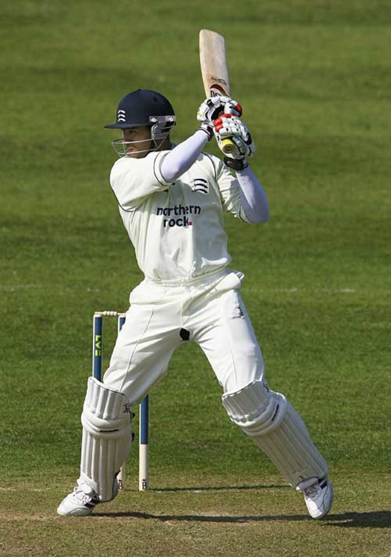 Owais Shah cuts handsomely during his century, Somerset v Middlesex, County Championship, Division Two, Taunton, April 18, 2007