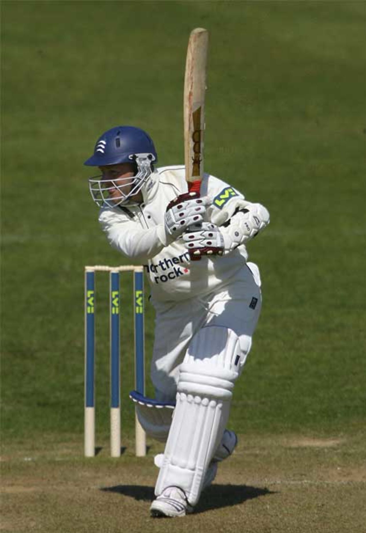 Peter Trego finally removes Owais Shah to deny him a double-century, trapping him on 193, Somerset v Middlesex, County Championship, Division Two, Taunton, April 19, 2007