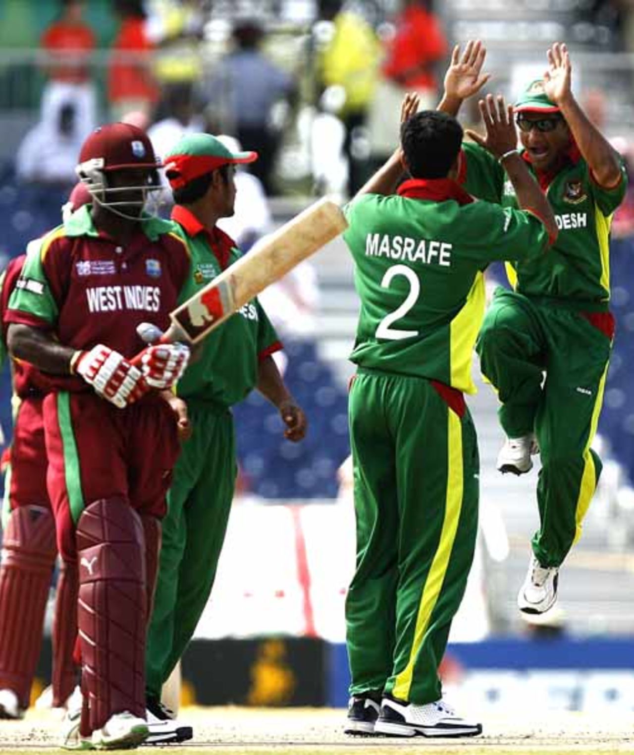 Devon Smith was bowled first up by Mashrafe Mortaza, West Indies v Bangladesh, Super Eights, Barbados, April 19, 2007