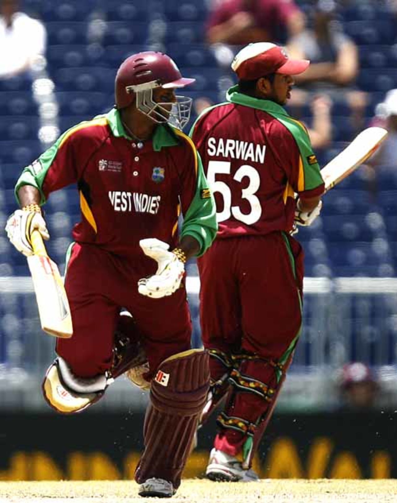 Ramnaresh Sarwan and Shivnarine Chanderpaul added 81 together, West Indies v Bangladesh, Super Eights, Barbados, April 19, 2007