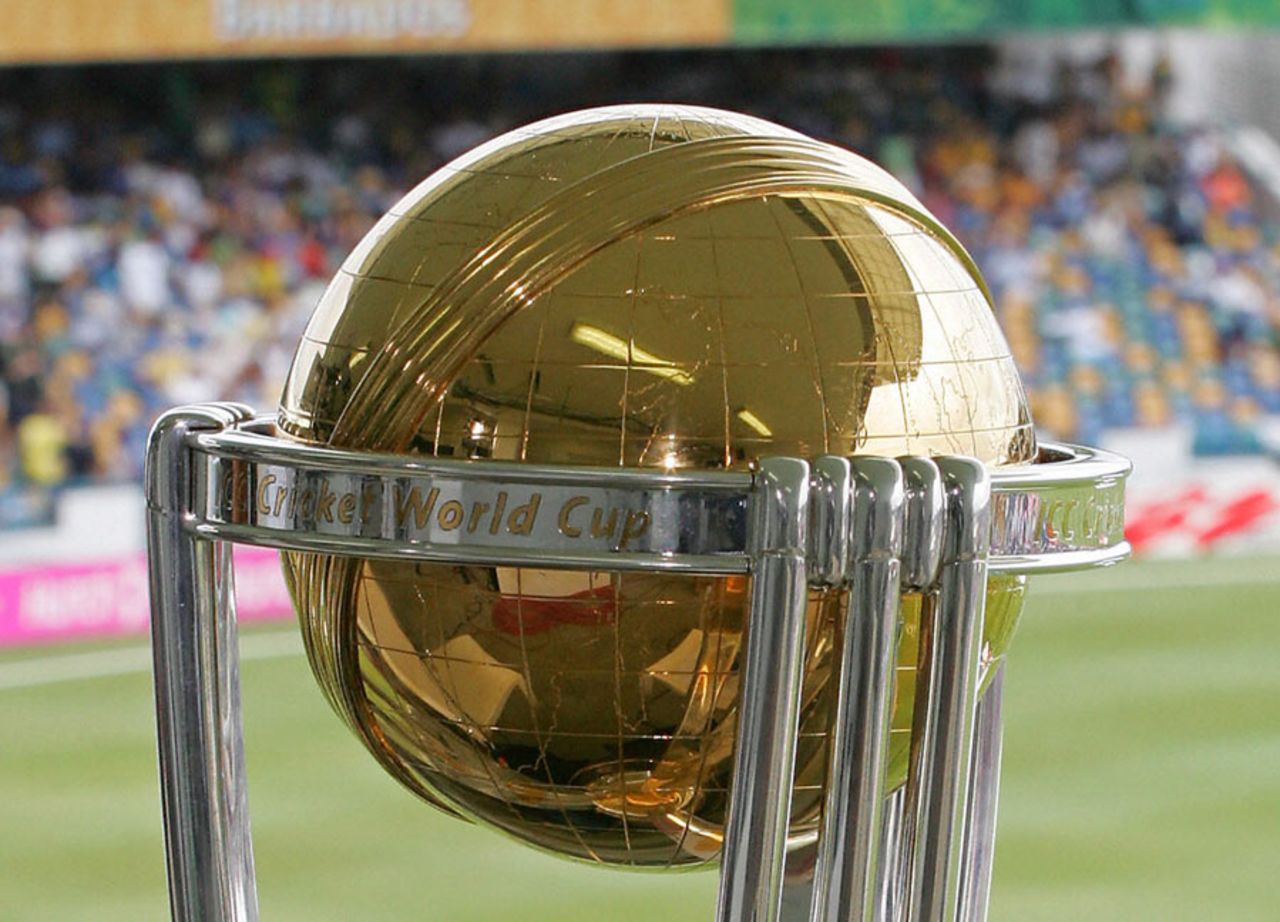 The World Cup trophy glimmers ahead of the final in Barbados, Australia v Sri Lanka, World Cup final, Barbados, April 28, 2007